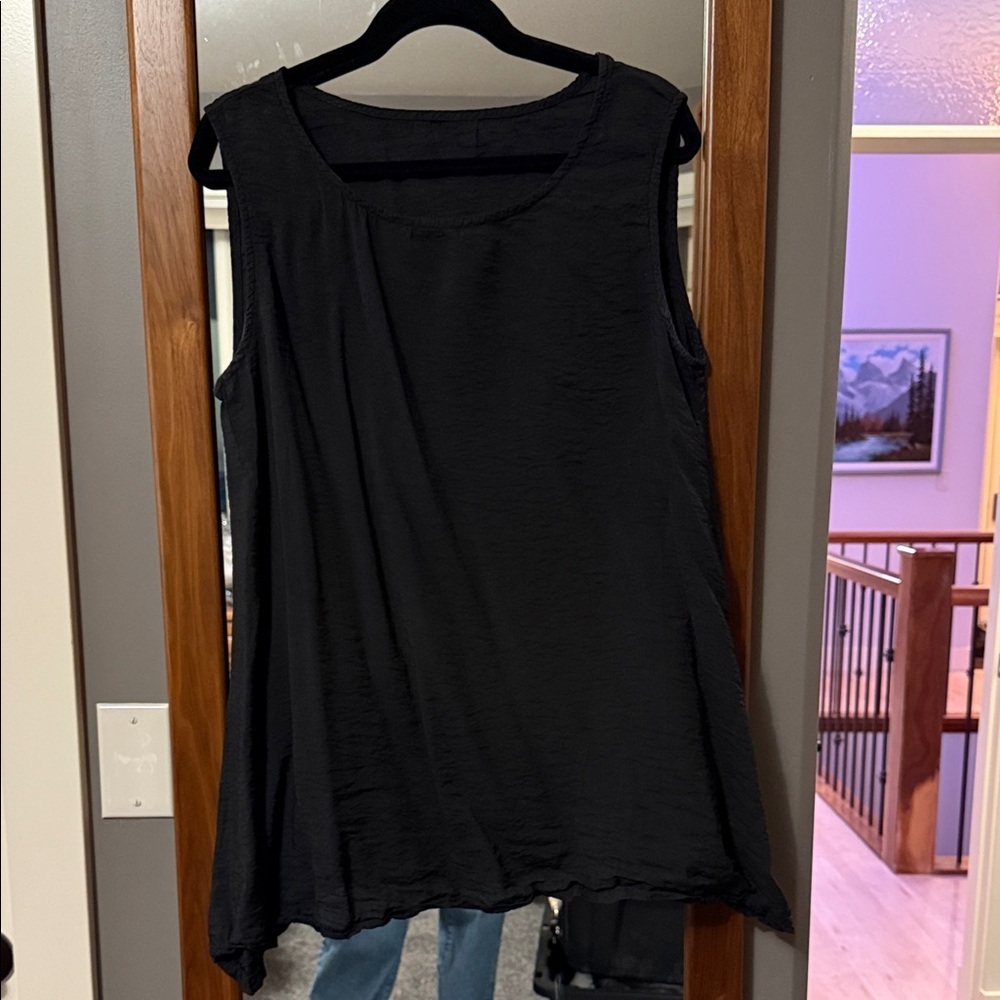 Elegant Black Sleeveless Top